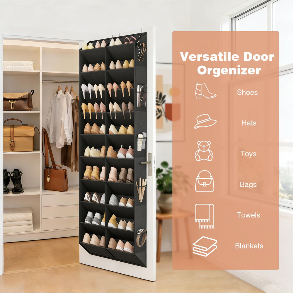 LANTEFUL ganchos metálicos ajustables en puerta, montaje seguro