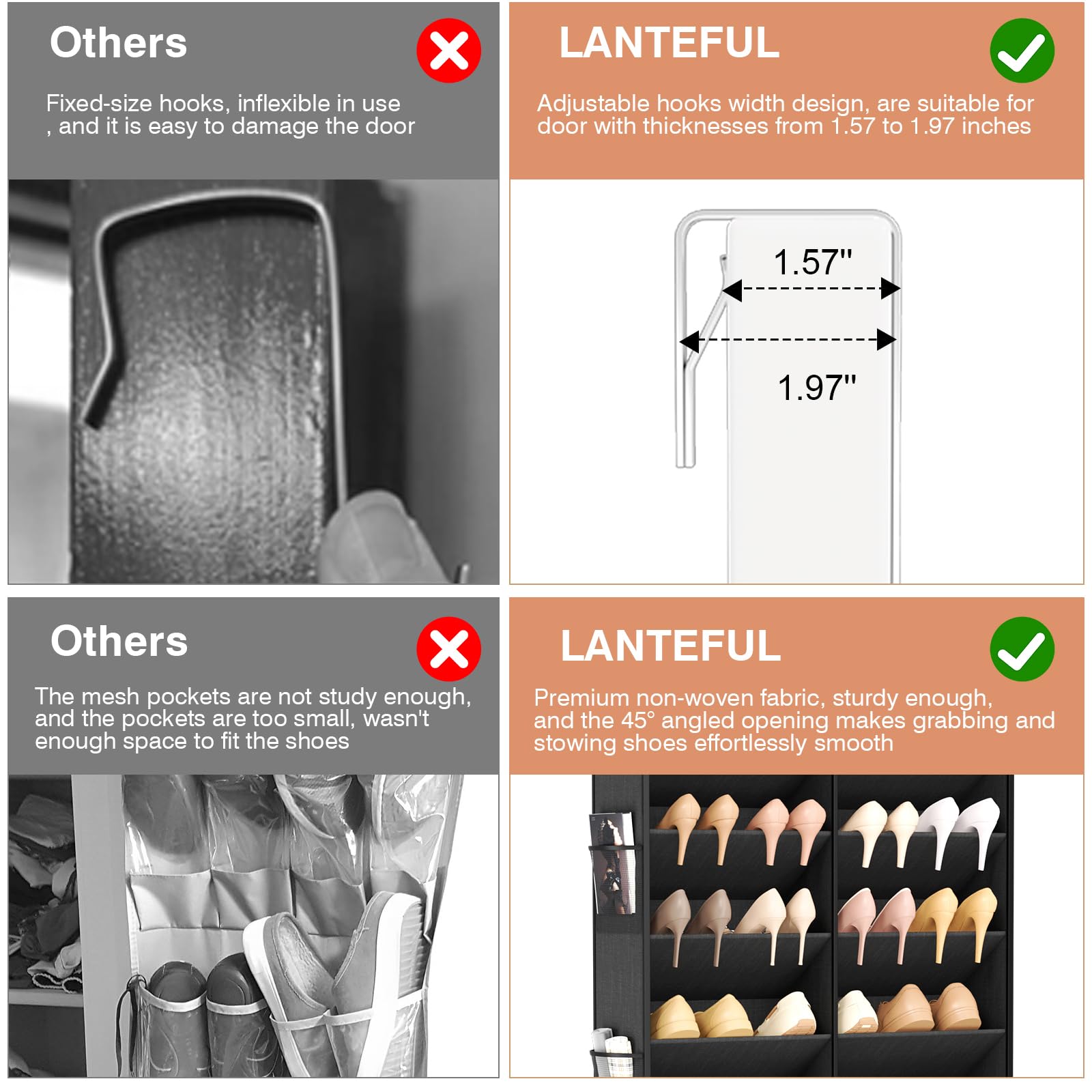 LANTEFUL primer plano de la tela no tejida, resistente y transpirable