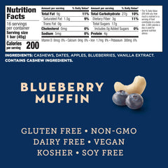 LÄRABAR barra Blueberry Muffin en su envoltorio lista para llevar como snack práctico