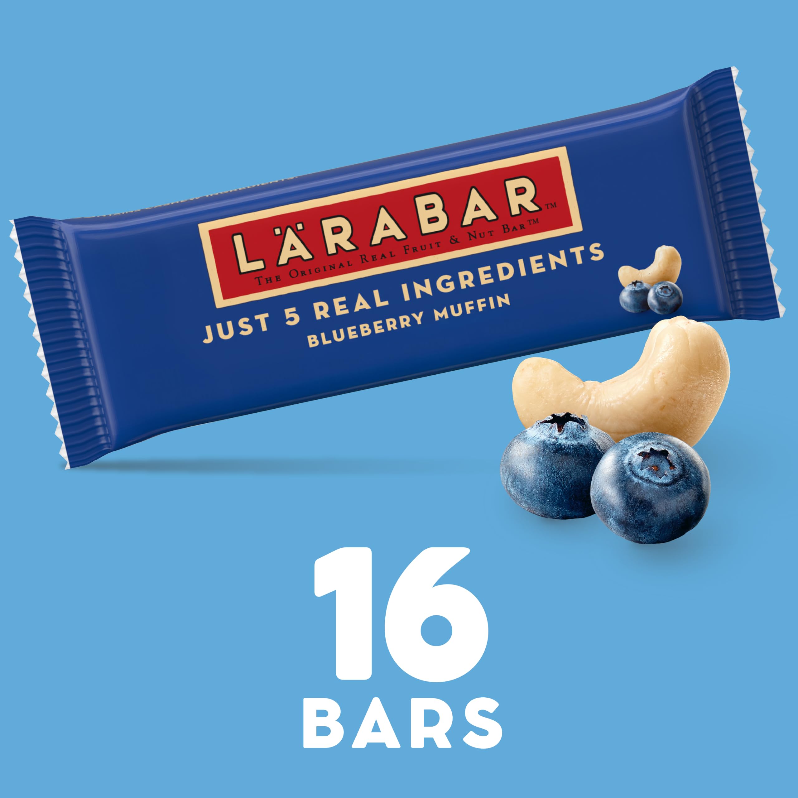 LÄRABAR primer plano de la textura que muestra frutos y nueces para sensación natural