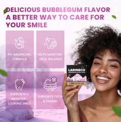 Larine co ingredients label displaying hydroxyapatite and xylitol benefits