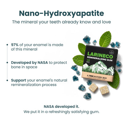 Larine co chicle base texture close-up showing natural biodegradable composition