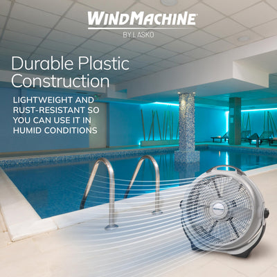 Lasko Wind Machine in a large living room demonstrating wide-area circulation
