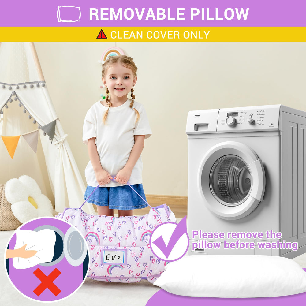 lasoftan colchoneta junto a niño para comparar tamaño y ajuste ideal