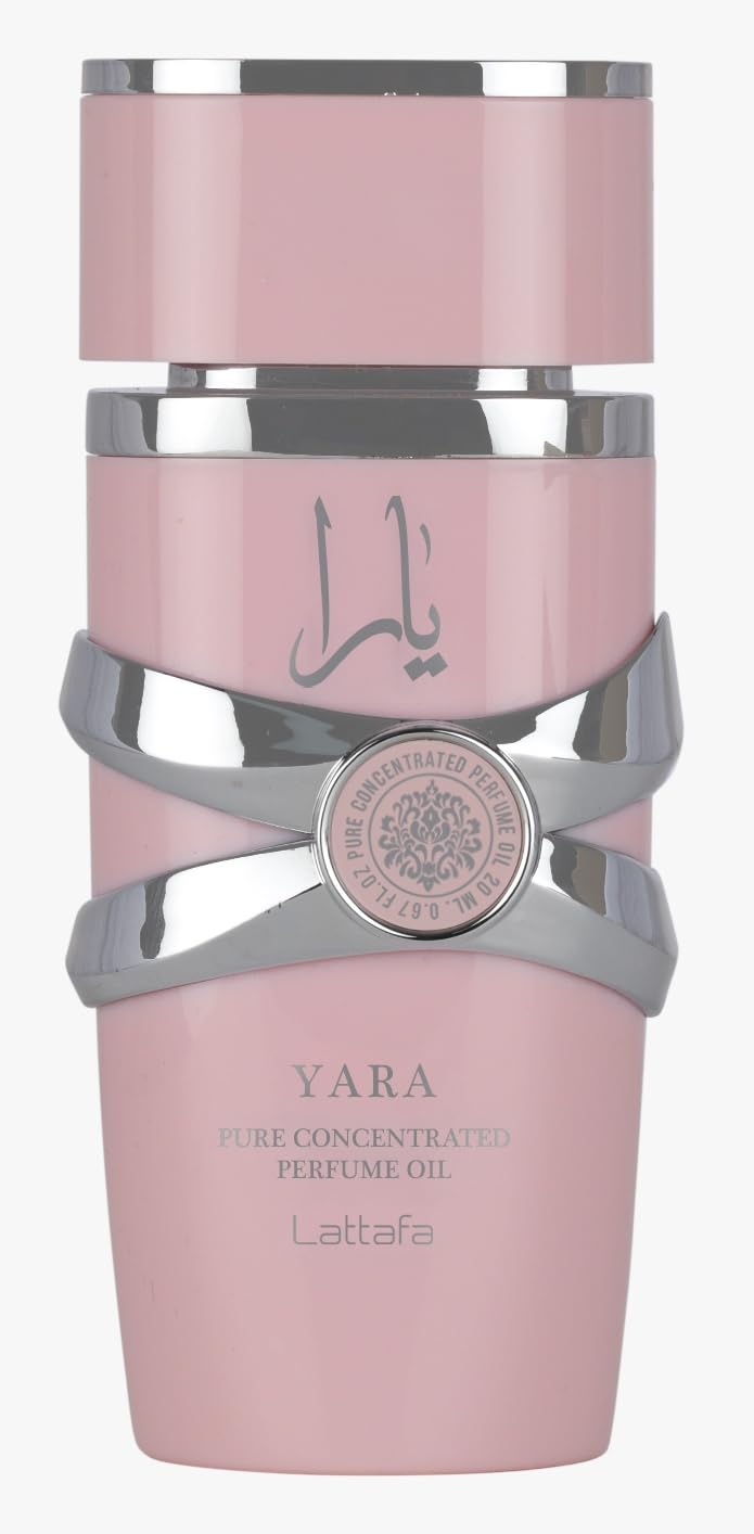 Lattafa Yara botella frontal elegante mostrando diseño compacto y apto para regalar