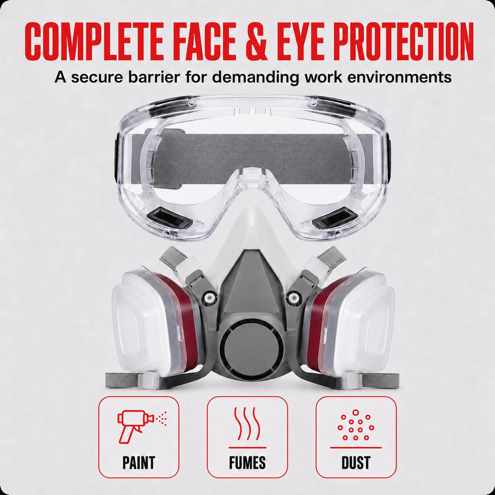 LAUCO gafas de seguridad en primer plano protegiendo ojos contra salpicaduras