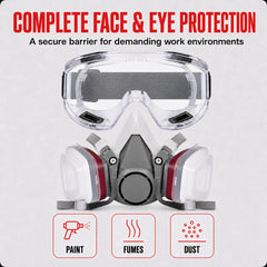 LAUCO gafas de seguridad en primer plano protegiendo ojos contra salpicaduras