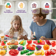 LAUGIGLE piezas distribuidas sobre mesa para ver colores y formas