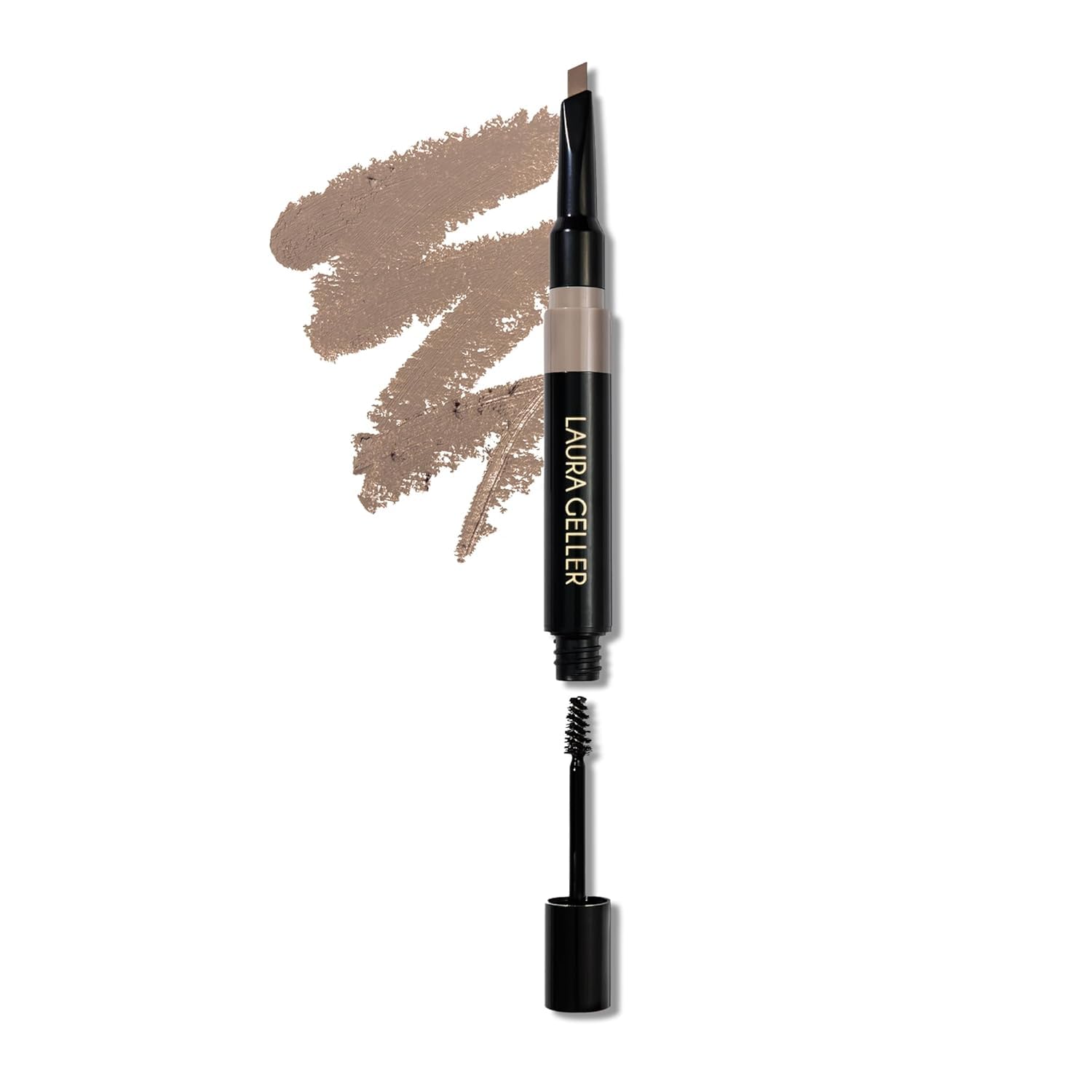 LAURA GELLER NEW YORK front packaging showing compact blonde brow product and benefits