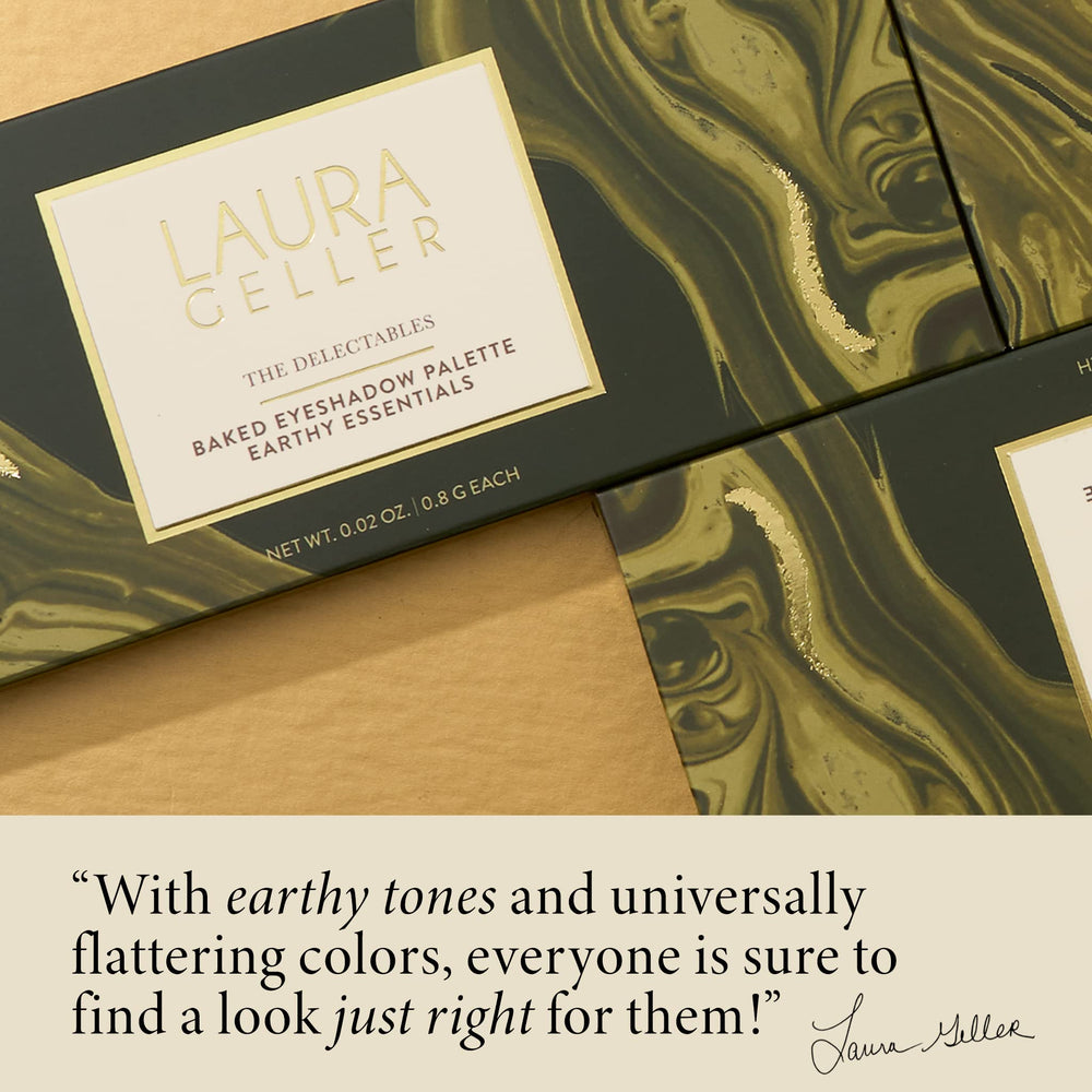 LAURA GELLER look de día con tonos tierra para maquillaje natural