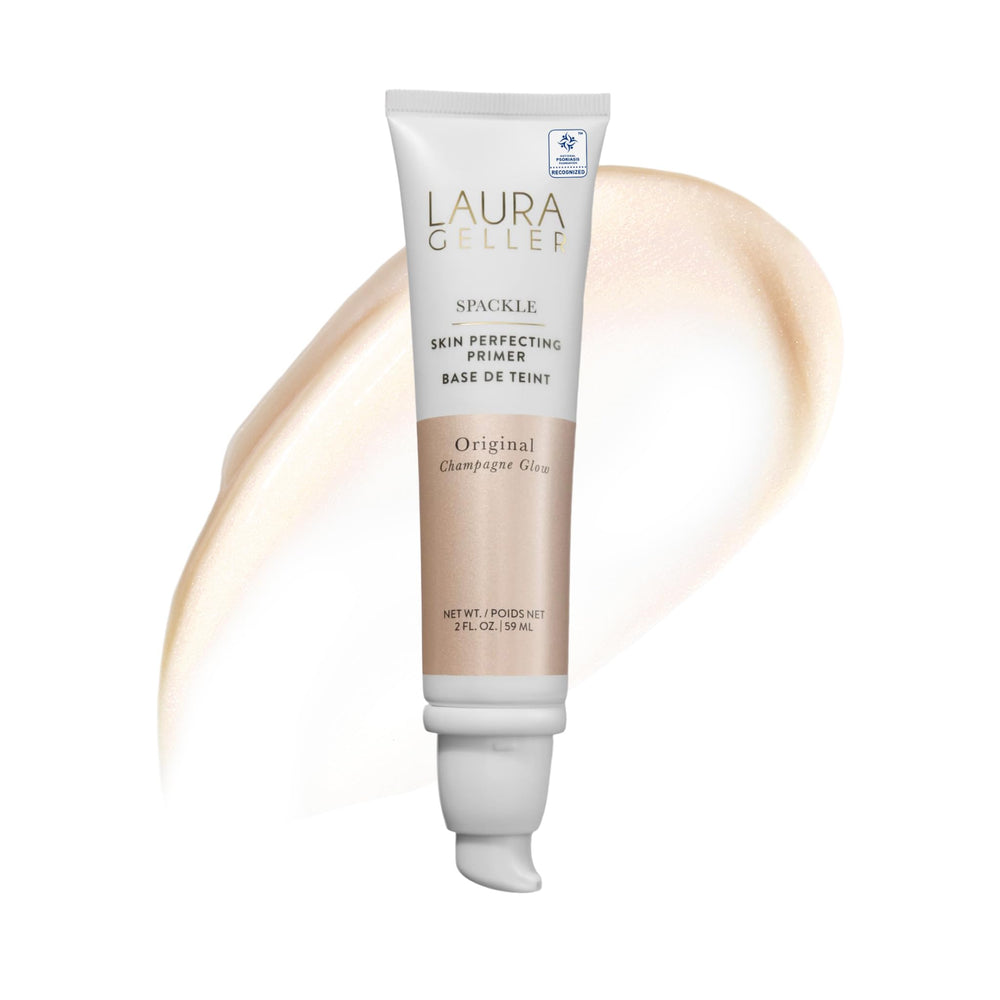 LAURA GELLER frasco frontal de Spackle Champagne Glow muestra diseño y volumen