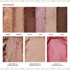 LAURA GELLER seis sombras neutras dispuestas para combinaciones versátiles