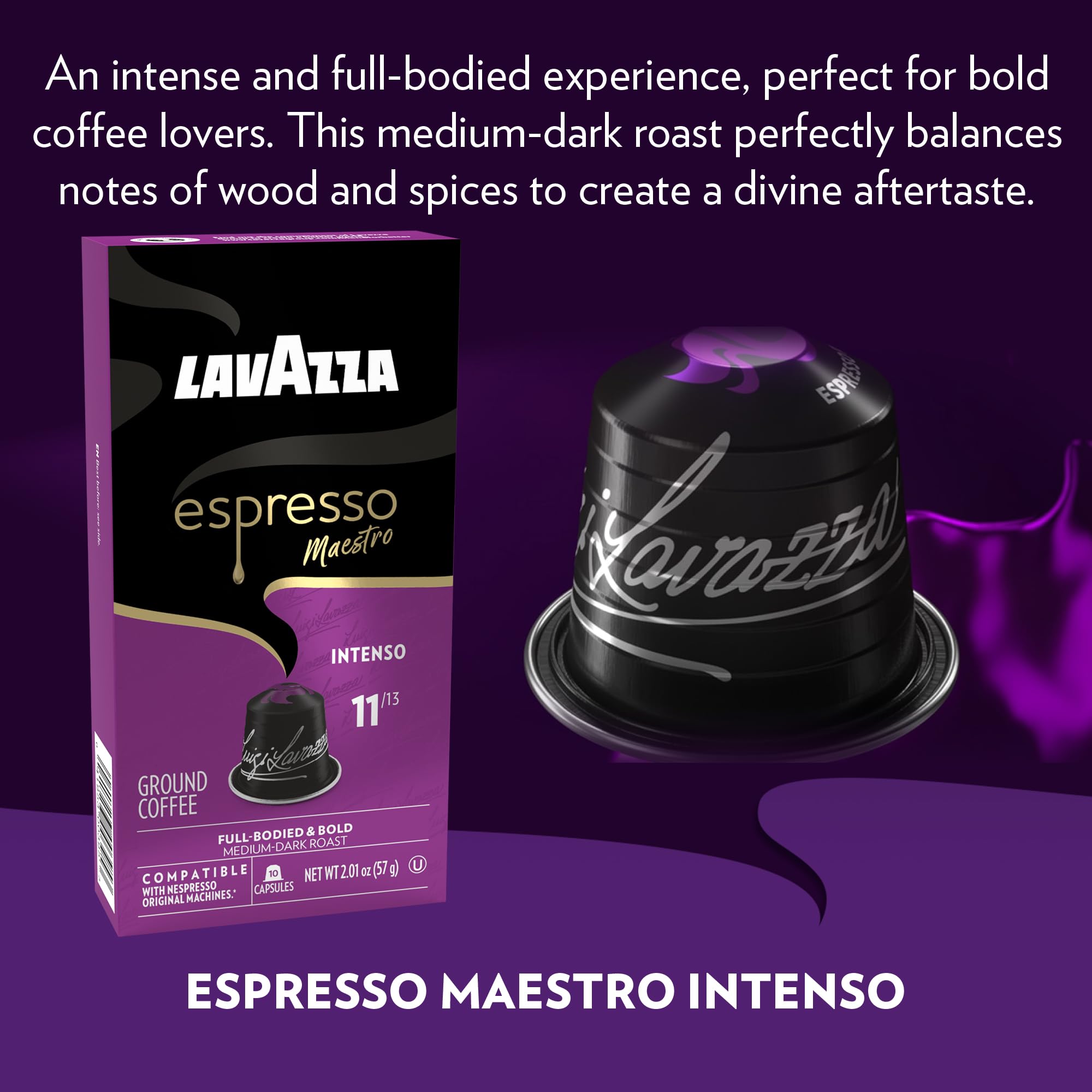 Lavazza caja 6x10 cápsulas ideal para hogar o oficina y fácil almacenamiento