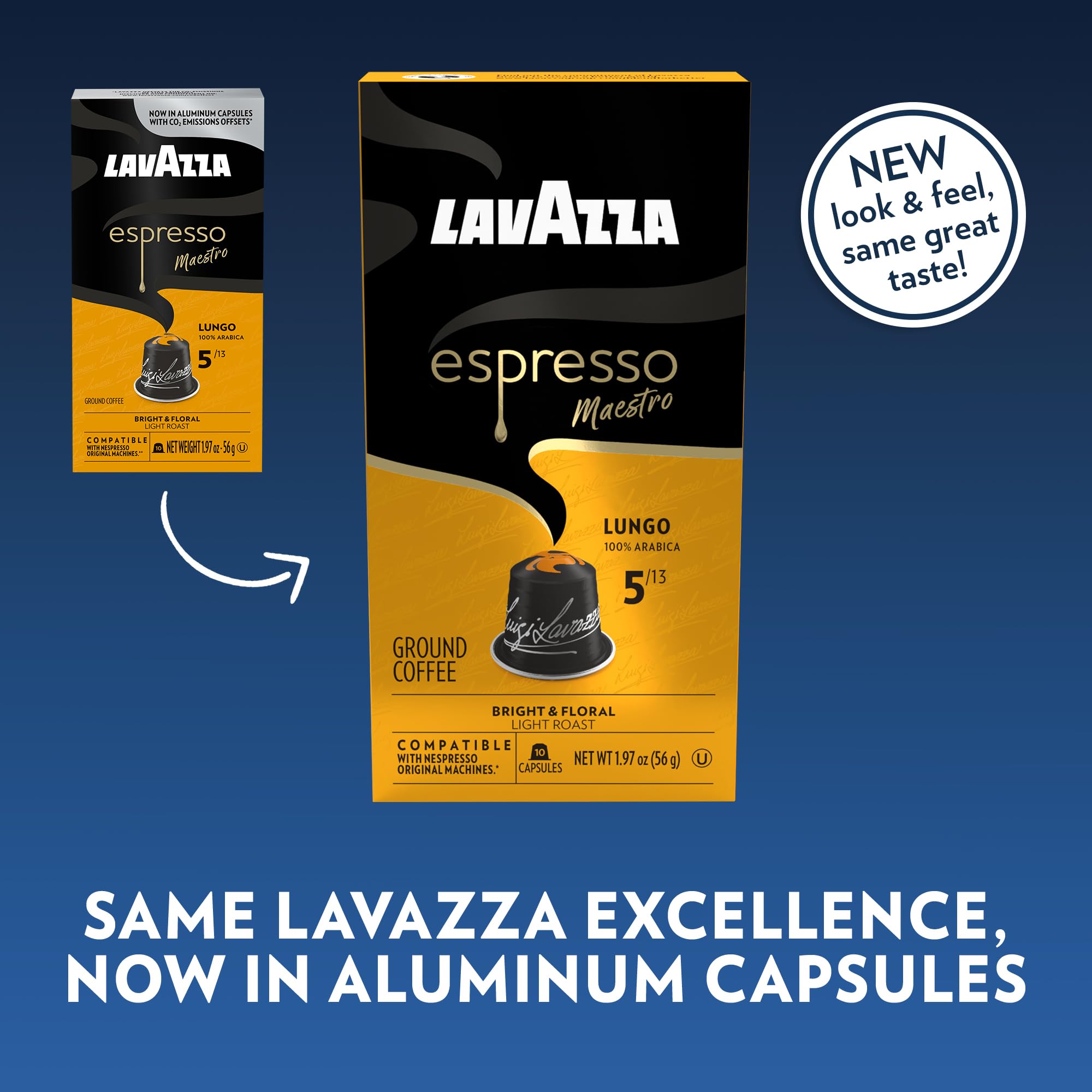 Lavazza detalle de cápsula de aluminio preservando frescura y aroma