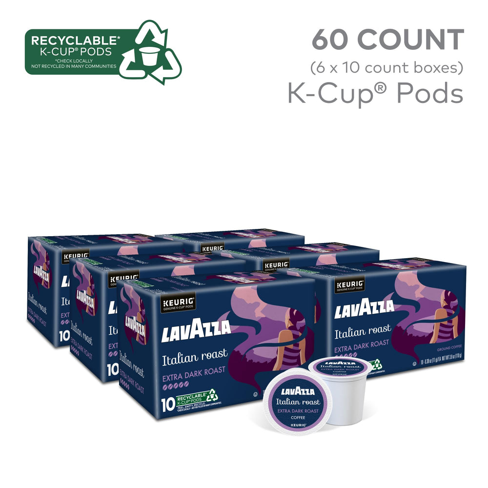 Lavazza cápsula en primer plano con textura de café y frescura garantizada