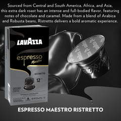 Lavazza cápsula insertada en máquina Nespresso Original, extracción fácil