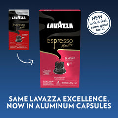 Lavazza detalle de cápsula de aluminio que conserva aroma y frescura