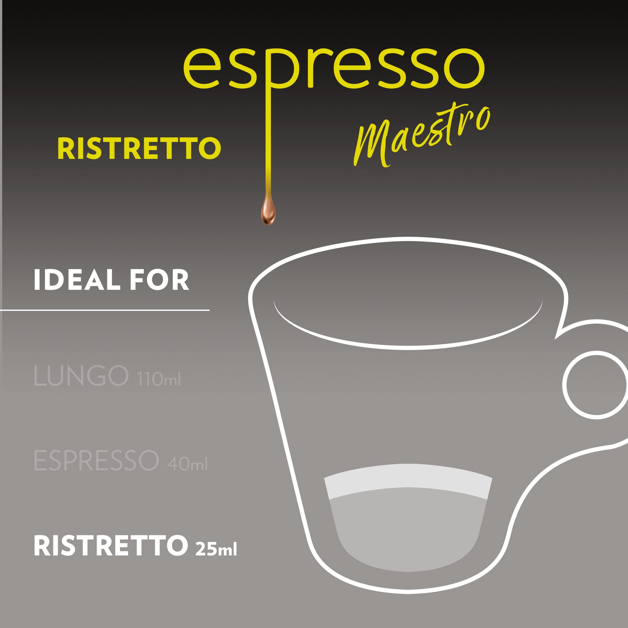 Lavazza cápsula en mano para comparar escala, práctico y compacto