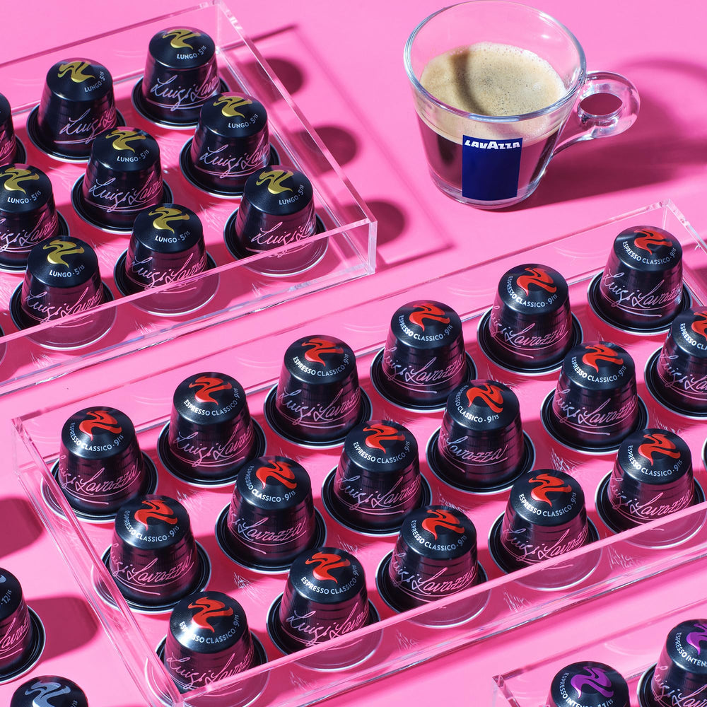 Lavazza cápsulas agrupadas por tipo para comparar tuestes y niveles de intensidad