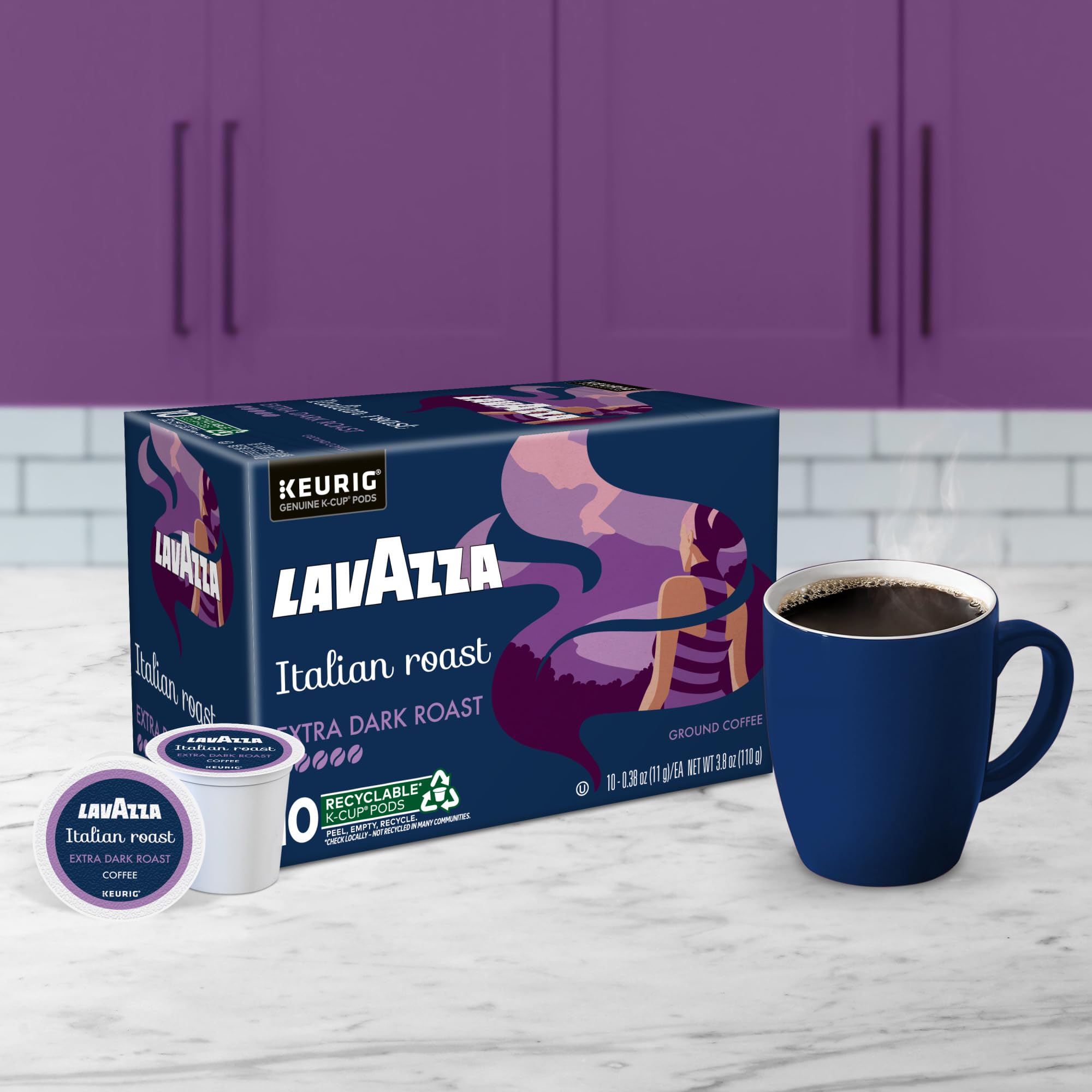 Instrucciones de reciclaje Lavazza cápsulas mostrando pasos sencillos