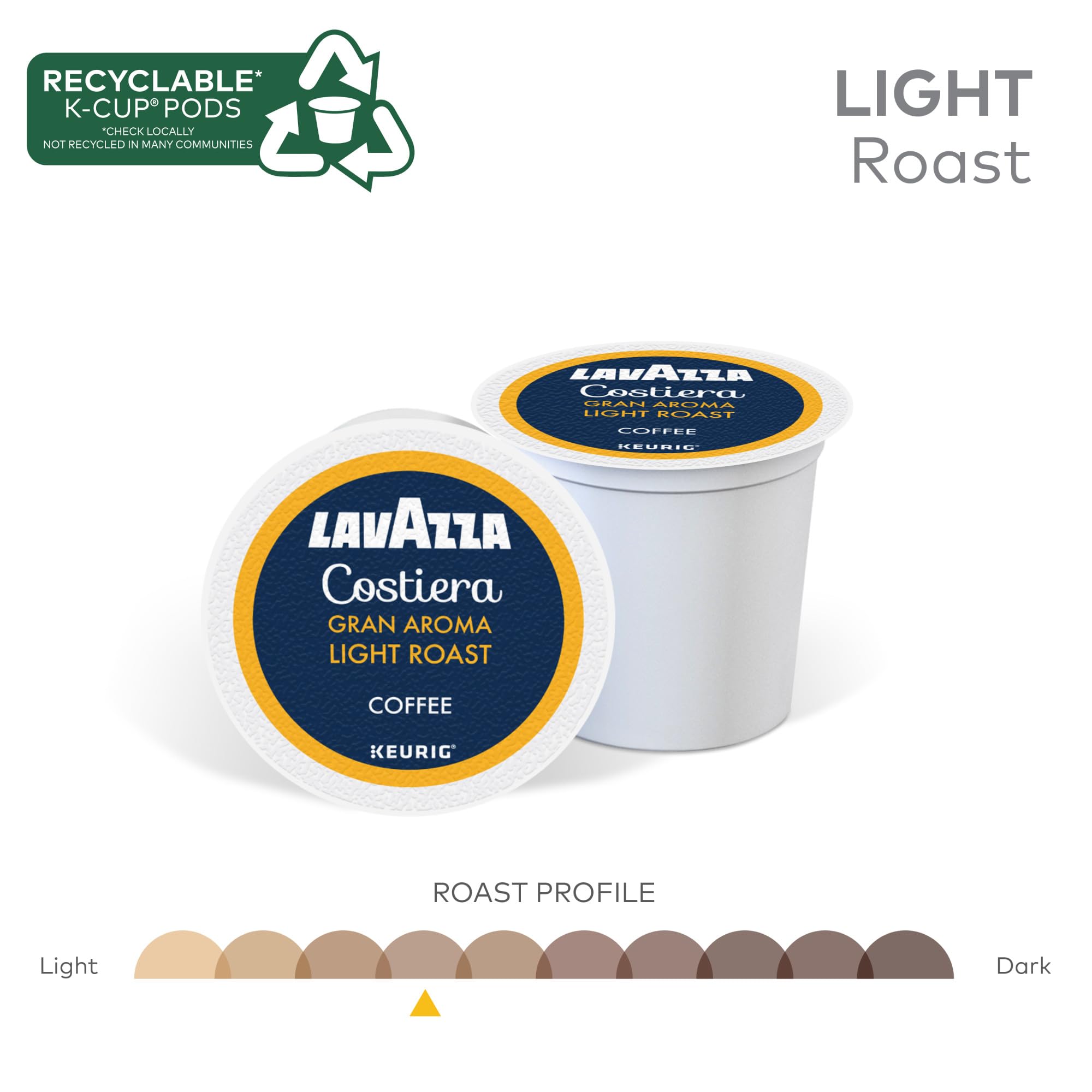 Lavazza Costiera etiqueta con certificación Orthodox Union Kosher visible
