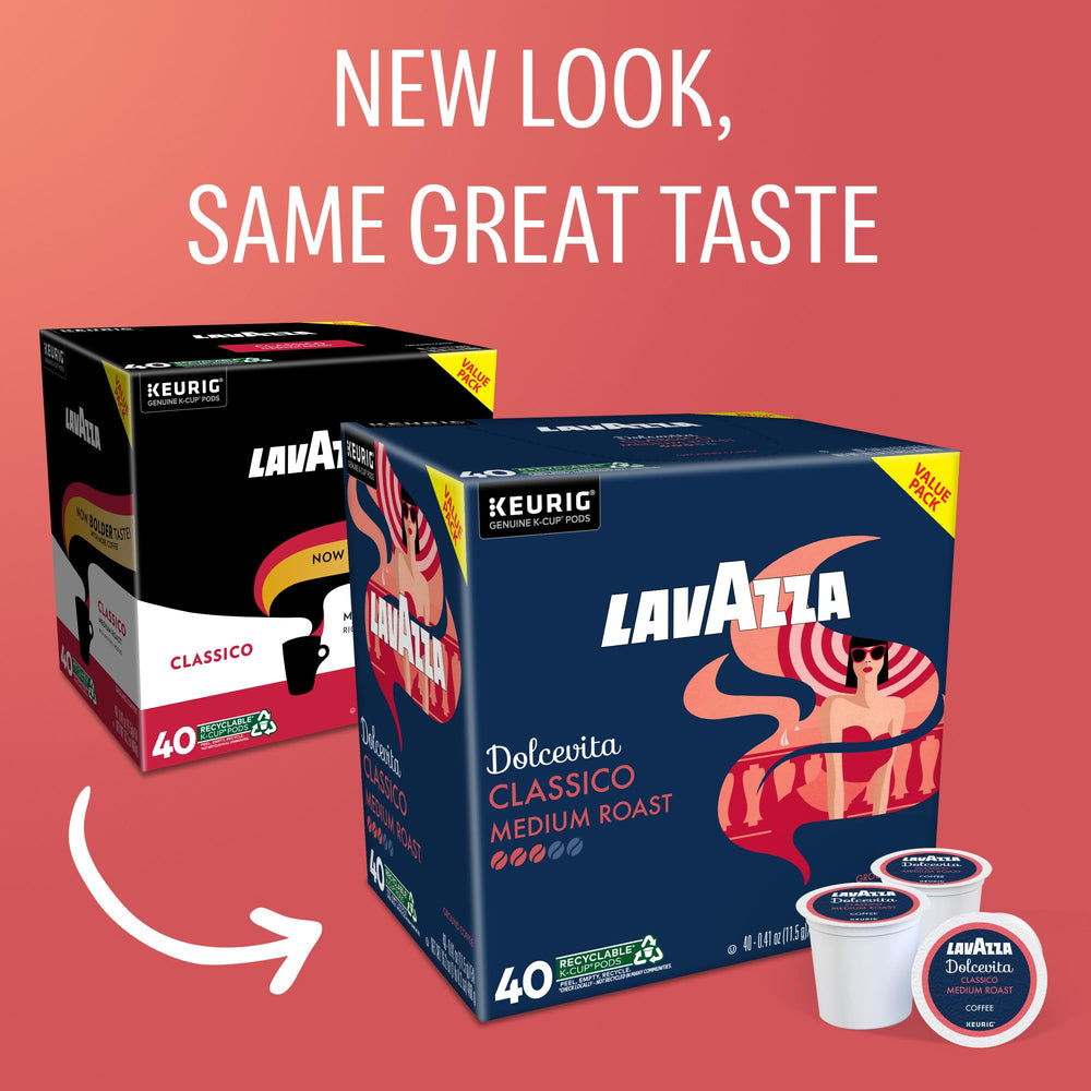 Lavazza Dolcevita close-up of K-Cup pod highlighting easy brewing