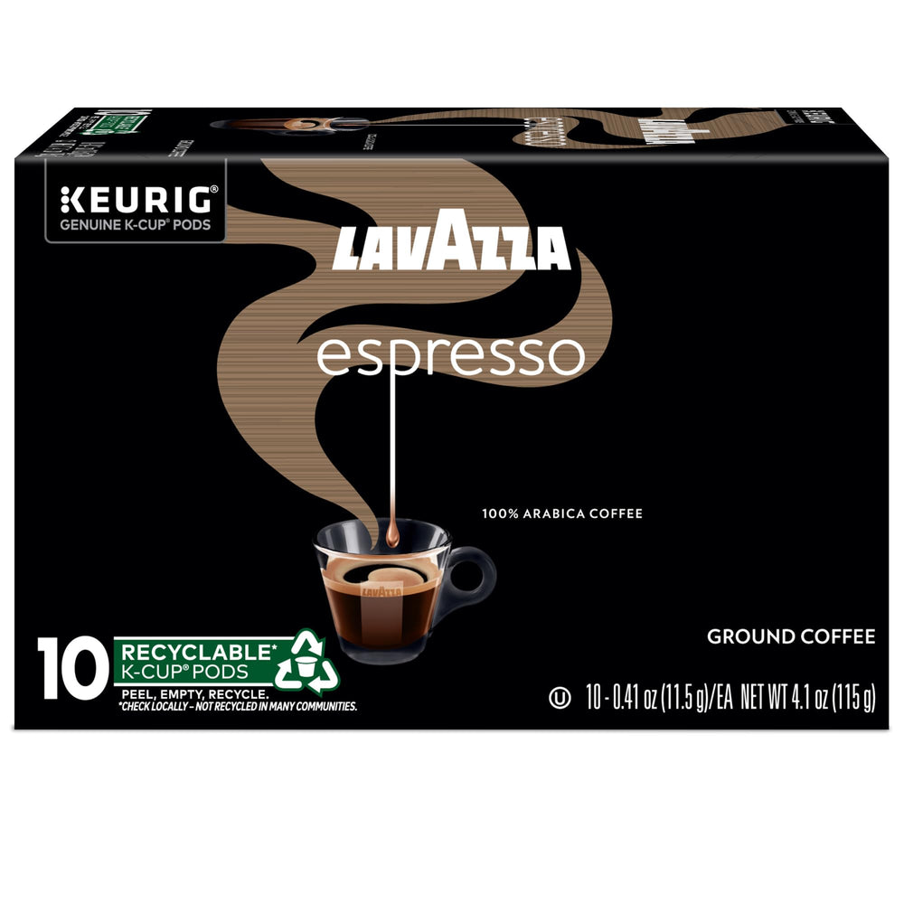 Lavazza en cocina estilo italiano, cápsulas listas para preparar café en casa