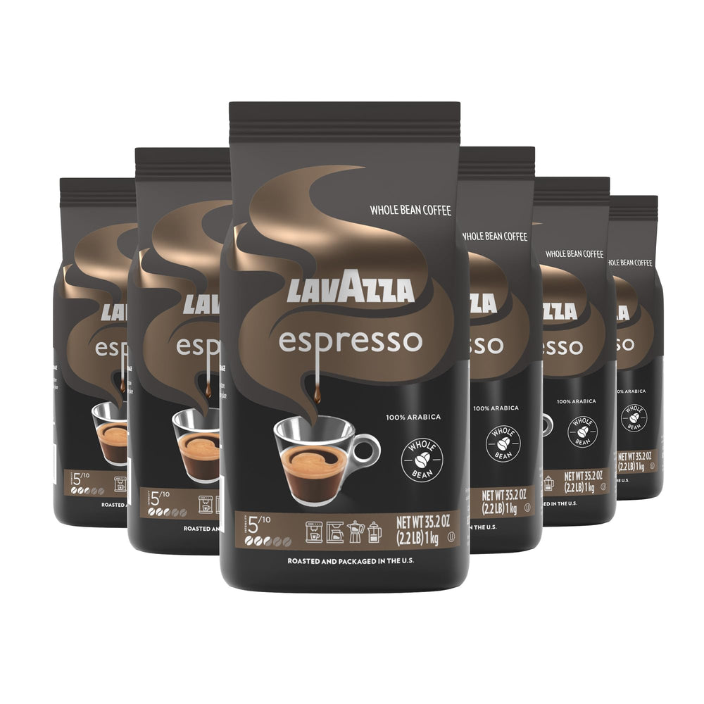 Lavazza frente del empaque mostrando diseño y peso, garantiza compra de calidad