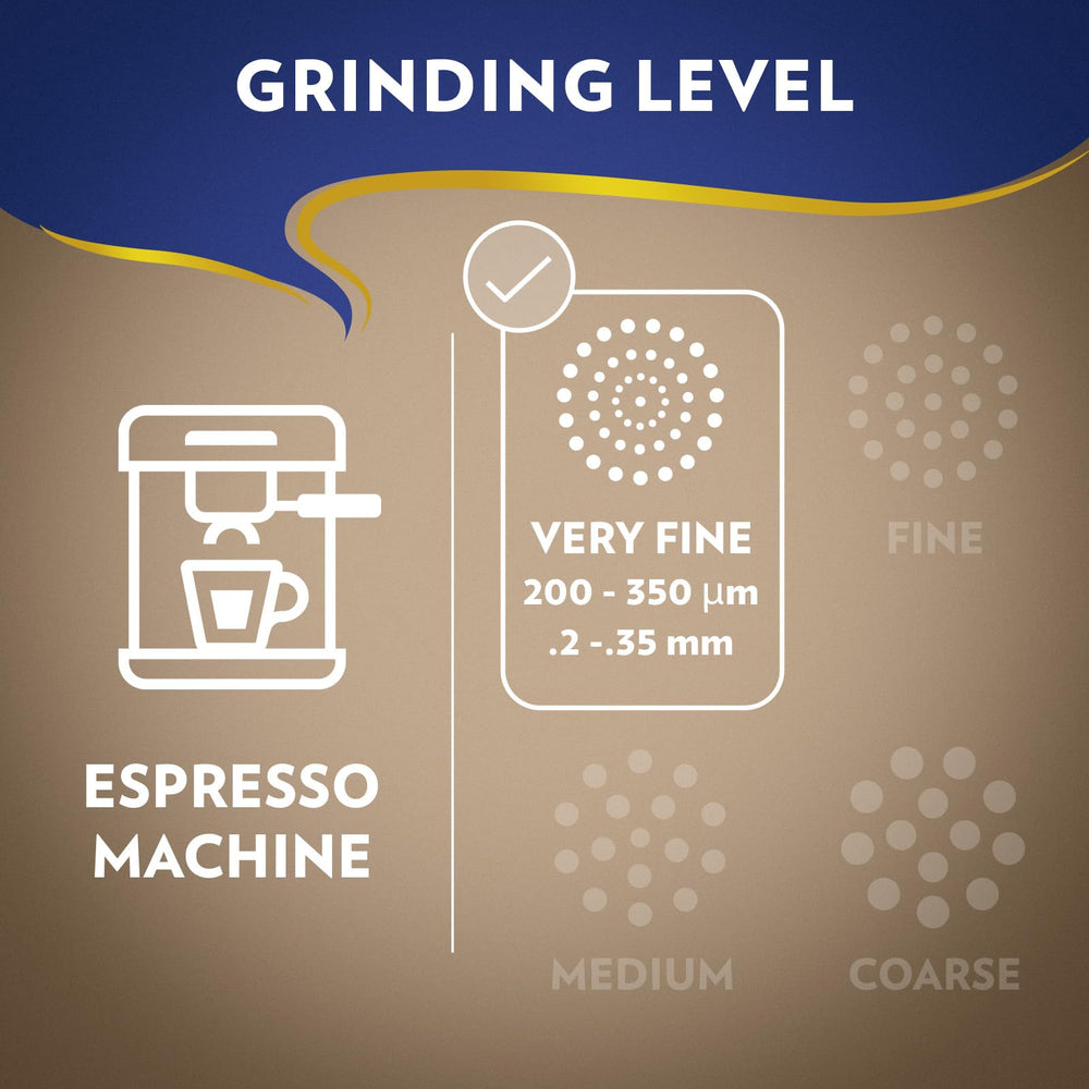 Fresh espresso shot pouring with crema from Lavazza Super Crema, rich extraction benefit