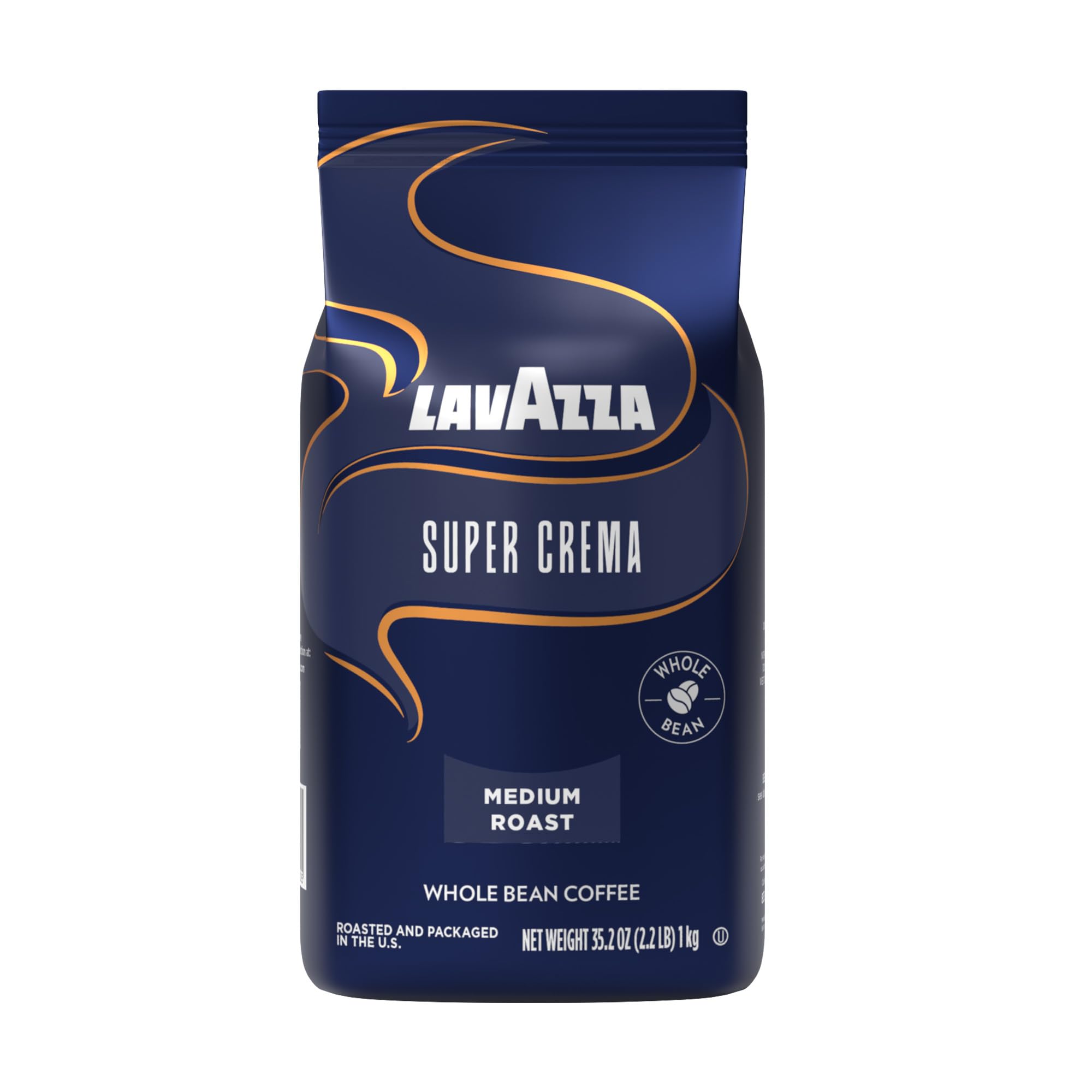 Lavazza bolsa frontal mostrando marca y tamaño 2.2 lb, ideal para espresso
