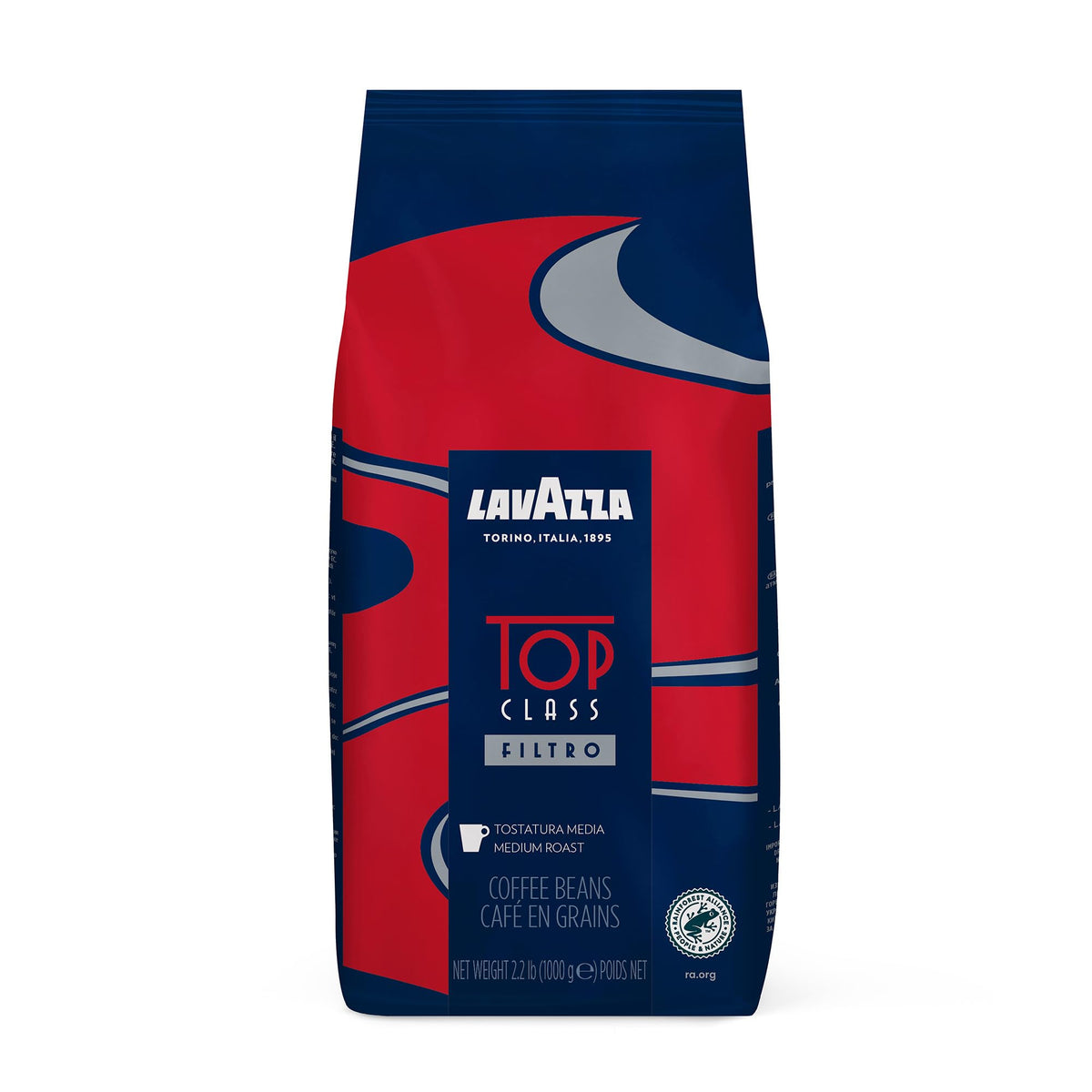 Lavazza empaque frontal mostrando la bolsa y beneficio de frescura