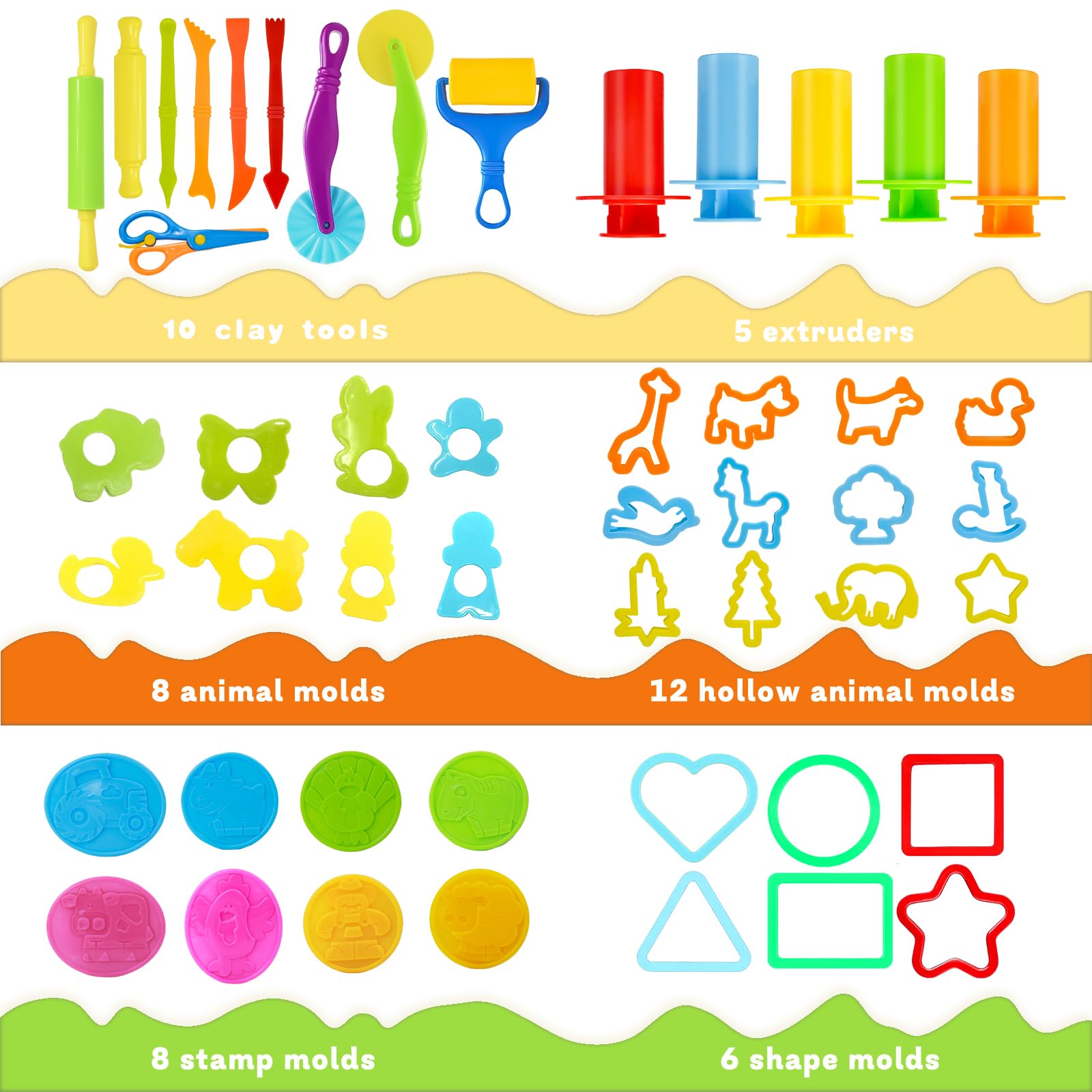 LCY WEDSHI moldes de animales que fomentan juego creativo y aprendizaje