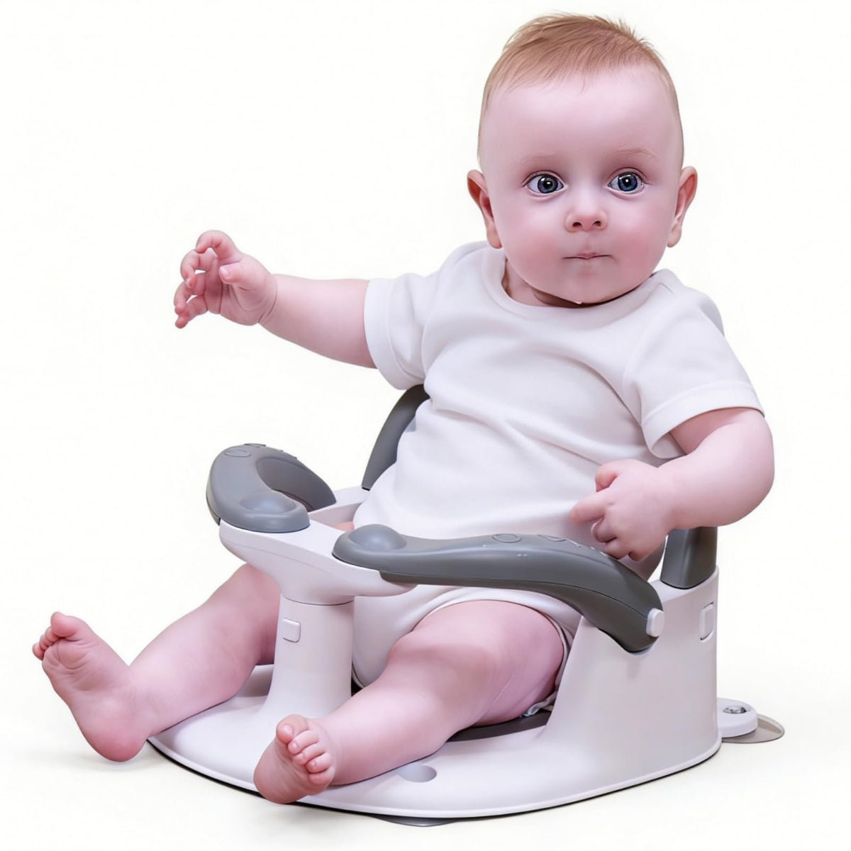 LDIIDII vista frontal del asiento de baño con anillo envolvente y confort