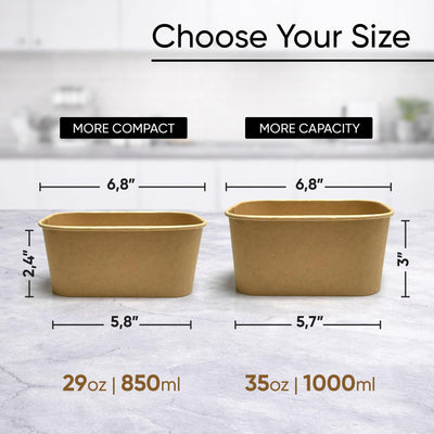 Leafiew 29oz bowl beside common items demonstrating true single-meal capacity