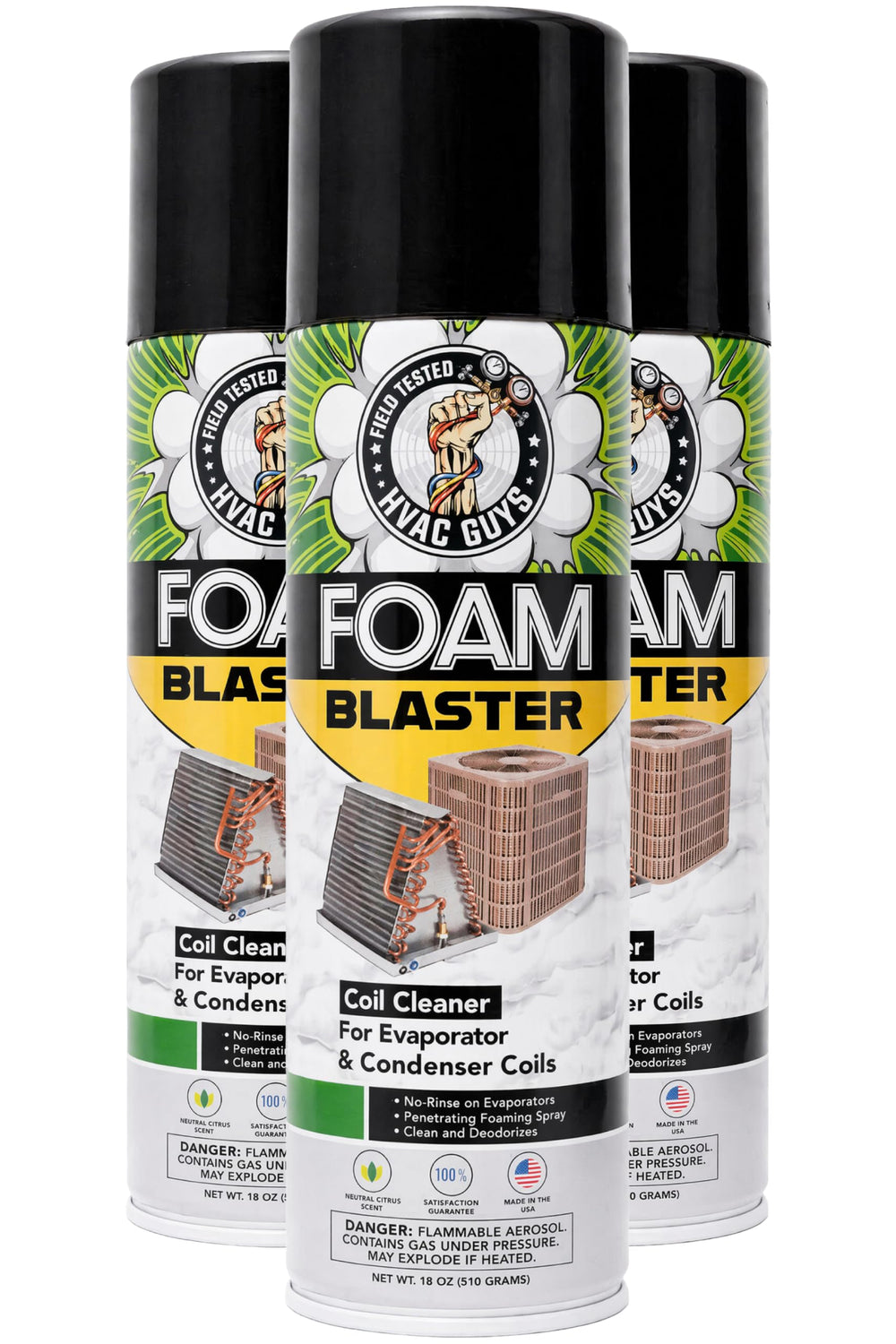 Leak Saver pack de 3 botes sobre mesa, suministro para mantenimiento recurrente