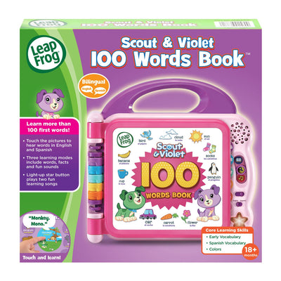 LeapFrog libro junto a juguete para comparar tamaño y facilitar transporte