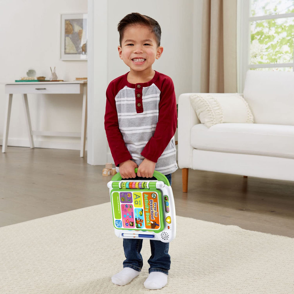 LeapFrog libro abierto en mesa familiar promoviendo juego educativo en casa
