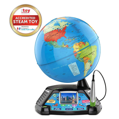 LeapFrog close-up of 2.8 inch screen playing BBC video, supports visual learning