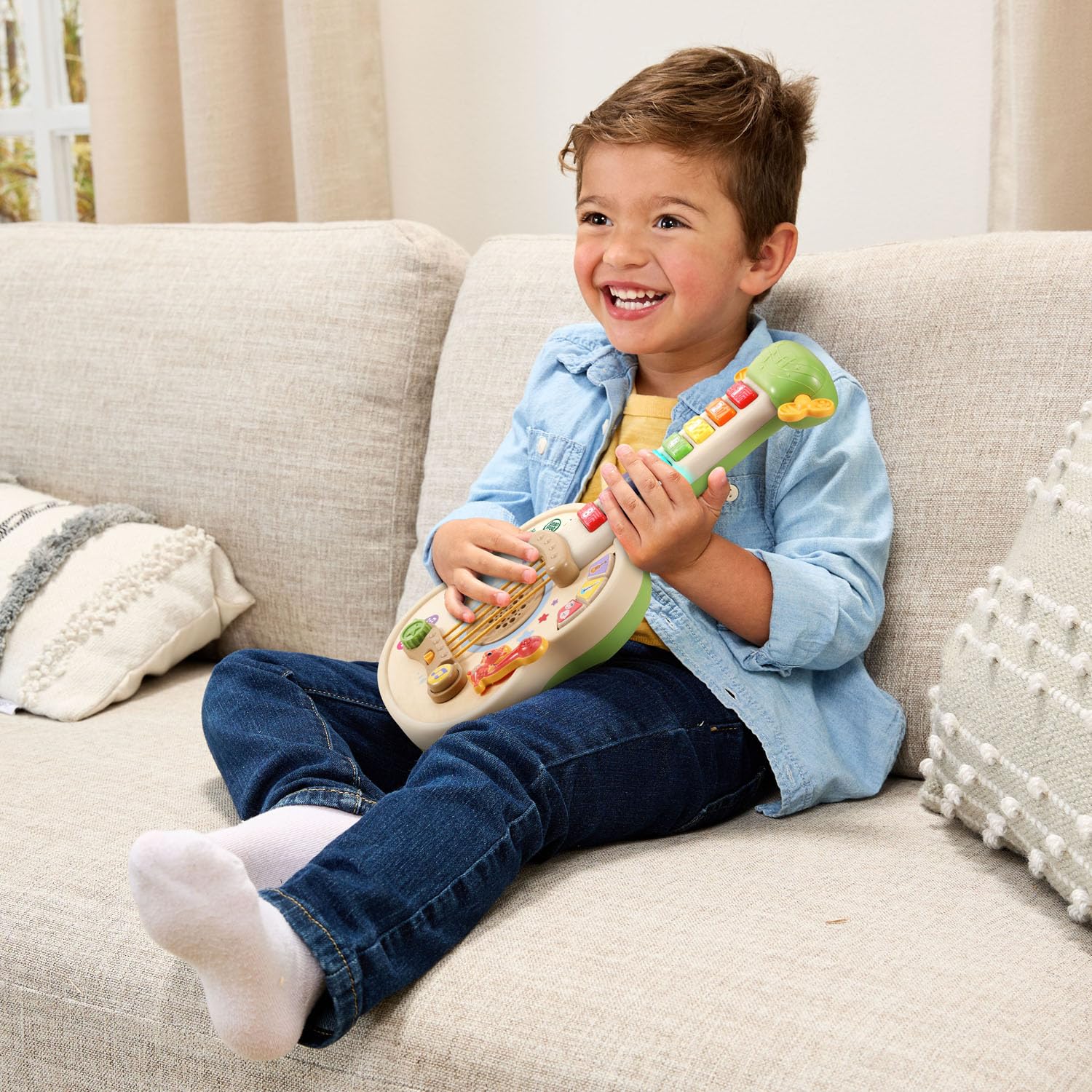 LeapFrog cola de ardilla activando música y juegos interactivos