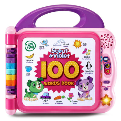 LeapFrog portada del libro Scout and Violet mostrando personajes y beneficio educativo