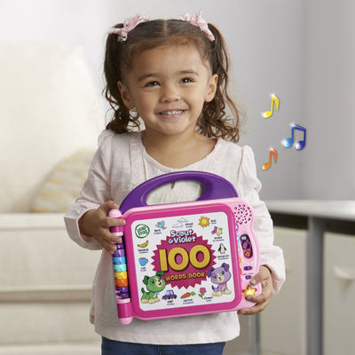 LeapFrog cambio a idioma español mostrando palabras y apoyo bilingüe