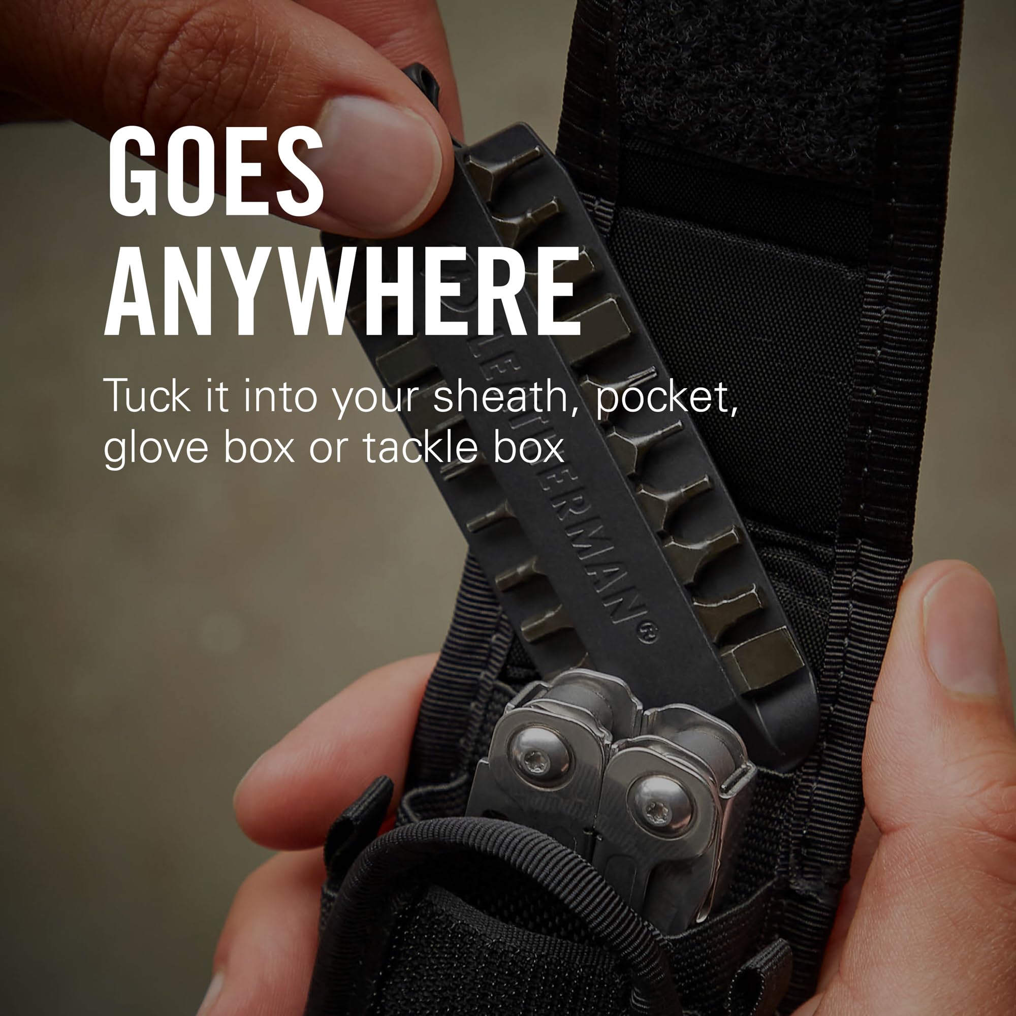 Leatherman detalle del acero endurecido que ofrece mayor durabilidad