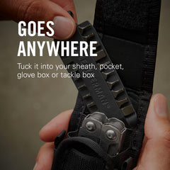 Leatherman detalle del acero endurecido que ofrece mayor durabilidad