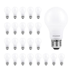 LEDVANCE Sylvania ECO A19 frontal del empaque muestra pack y ahorro