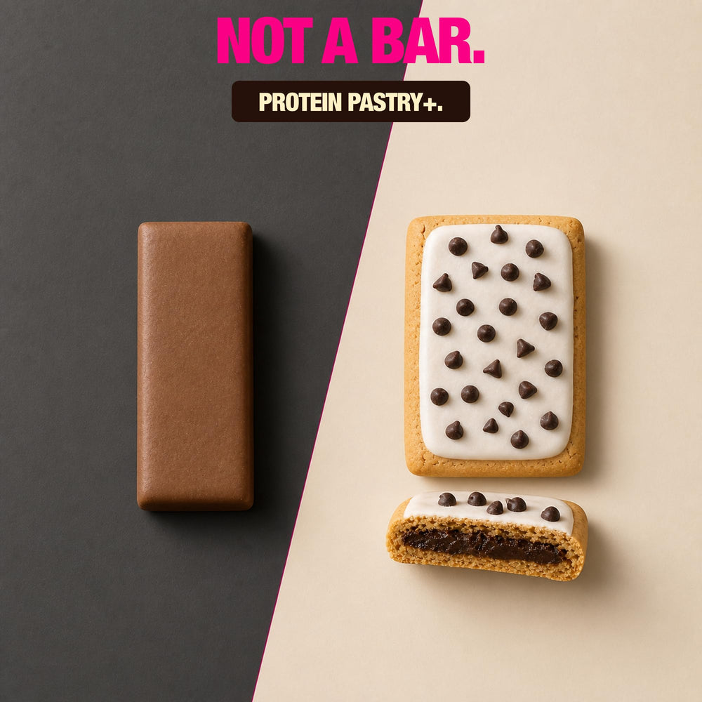 Legendary Foods comparación de tamaño con una mano indicando porción práctica y saciante