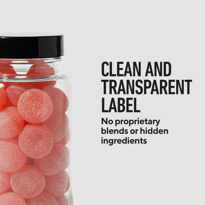 LEGION label and ingredient panel showing clean formula and third-party testing