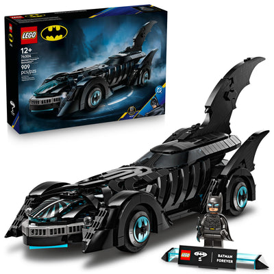 LEGO Batmobile front view showing silhouette and collector appeal