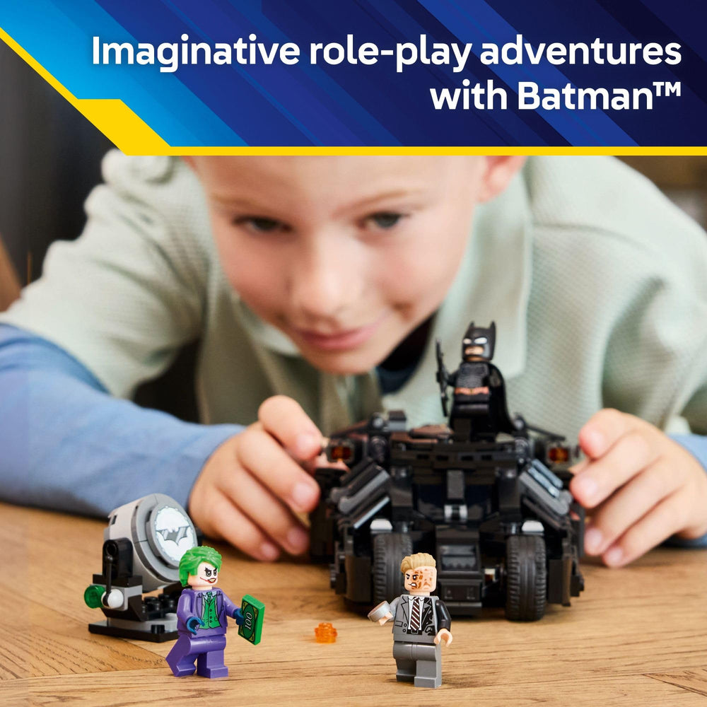 LEGO minifiguras Batman, The Joker y Two‑Face para recrear enfrentamientos