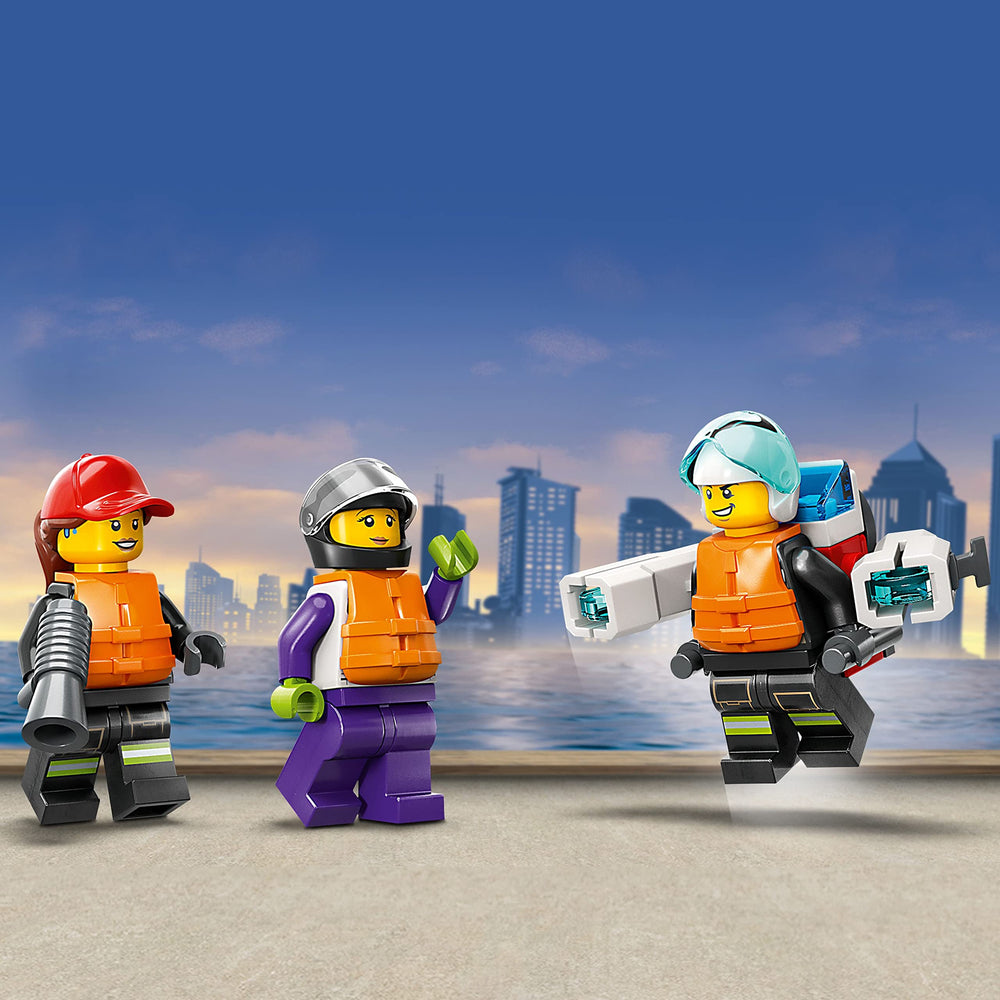 LEGO paquete e instrucciones junto a un móvil con app Builder como apoyo