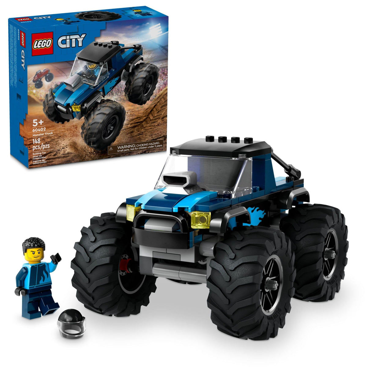 LEGO Monster Truck vista frontal mostrando diseño resistente y diversión